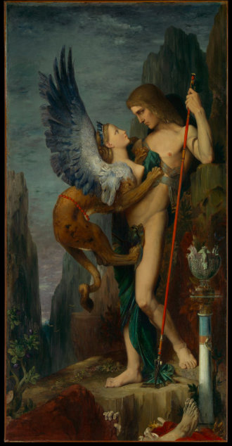 Edipo y la esfinge , 
Gustave Moreau
1864