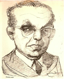 Mariano Picón Salas. Caricatura de Pancho sin fecha.