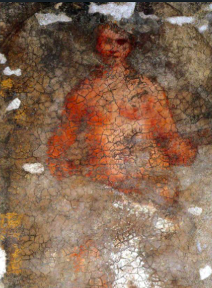 Giorgione 
Desnudo de joven mujer (detalle)
1508
"Miré a través del orificio y quedé atónito: del otro lado una diosa de mujer bailaba desnuda"