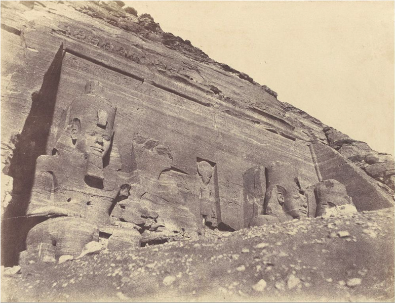 The temples during excavation circa 1853 – 1854. John Beasly Greene