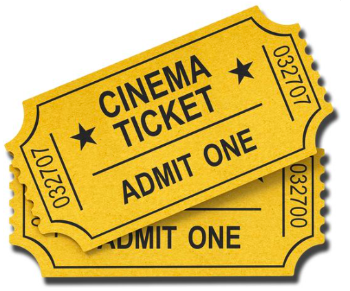 ticket para entrar al cine www.atril .press