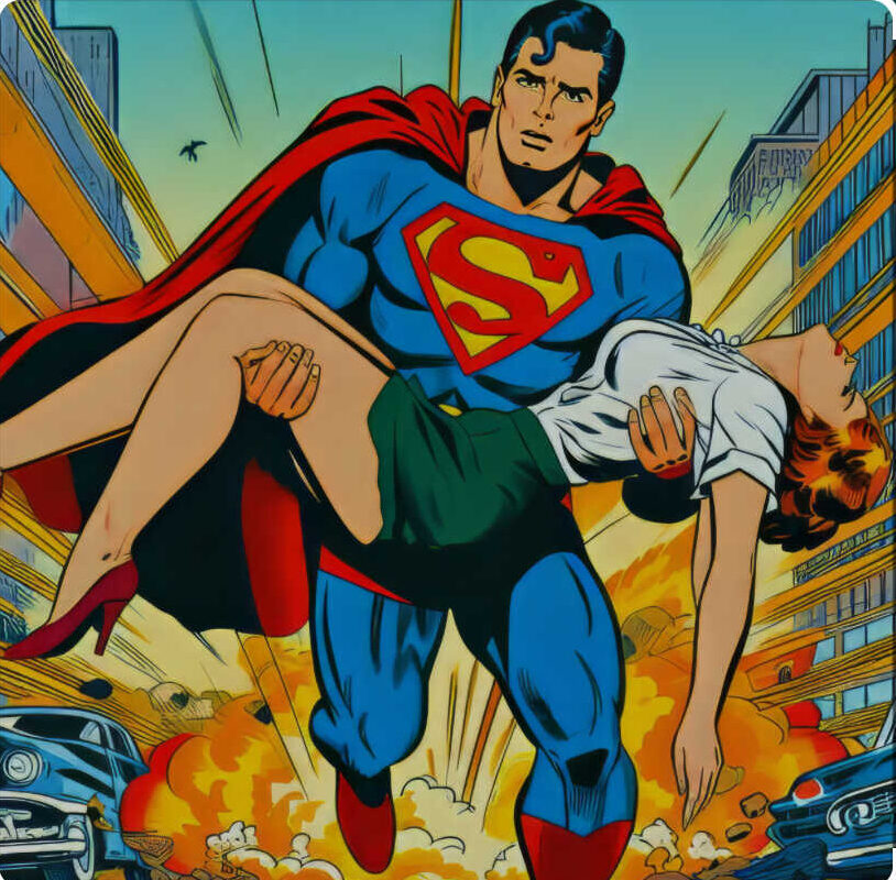 Superman and Lois Lane Atril press e1706222833920