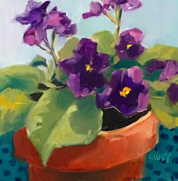 Violetas, por  Lucy Gómez