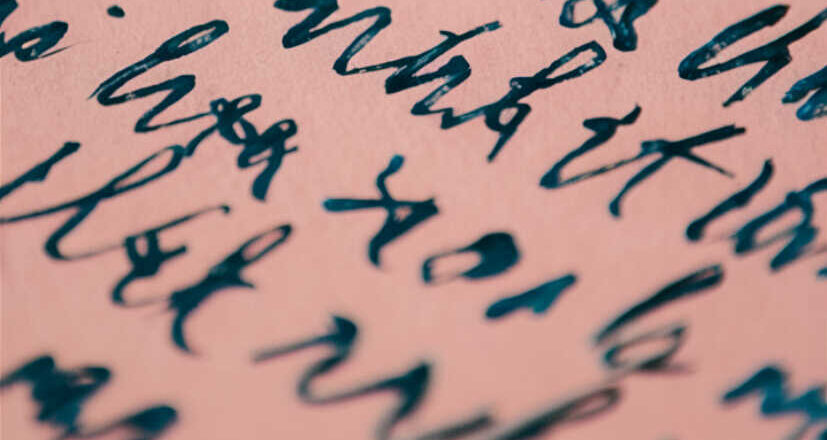 Writing by hand,<br/> by Clifford Thurlow