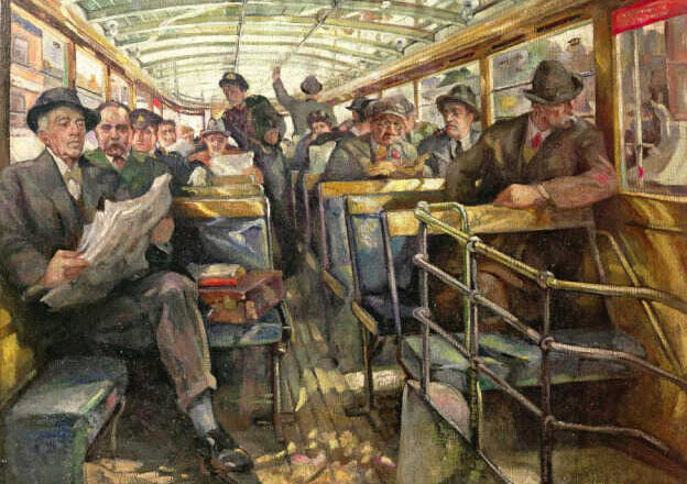 Autobuses, <br/>por Luli Delgado