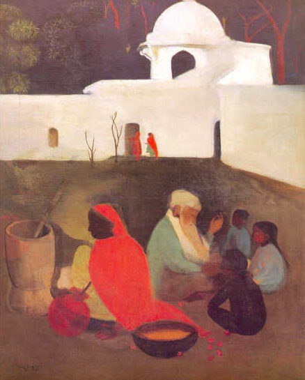 De tanto andar,<br/> por Alfredo Behrens 1 Amrita Sher Gil Atril press e1764959690209