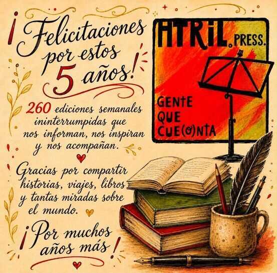 Cartas a la gente que cuenta 21/6 1 Aniversario Atril Atril press