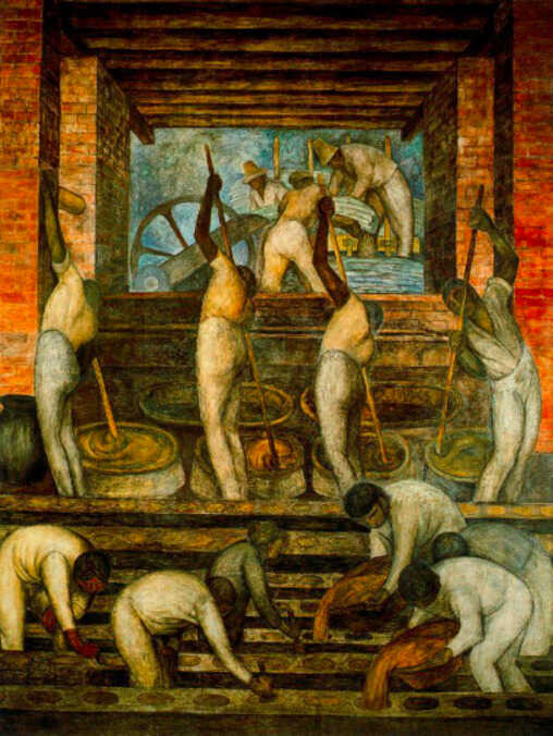 Dos disparos,<br/> por Getulio Bastardo 1 Diego Rivera Atril press