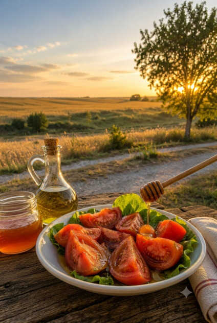 Cinco siglos de tomate,<br/> por Luis Ascanio 1 Ensalada de tomates Atril press