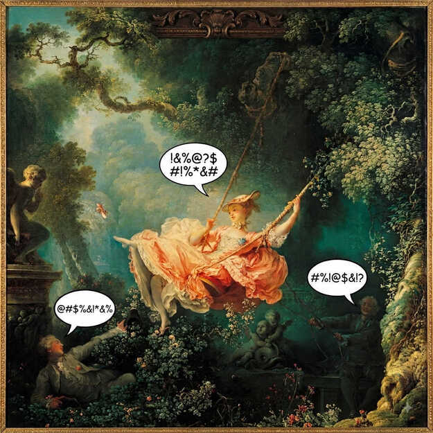 Malas palabras, por Luli Delgado 1 Jean Honore Fragonard Atril press