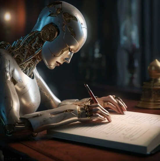 Arte y ejecución,<br/> por Victorino Muñoz 1 Escritor fantasma o IA Atril press