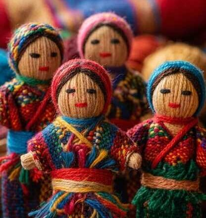 Muñecas quitapenas,<br/> por Helena Paneyko