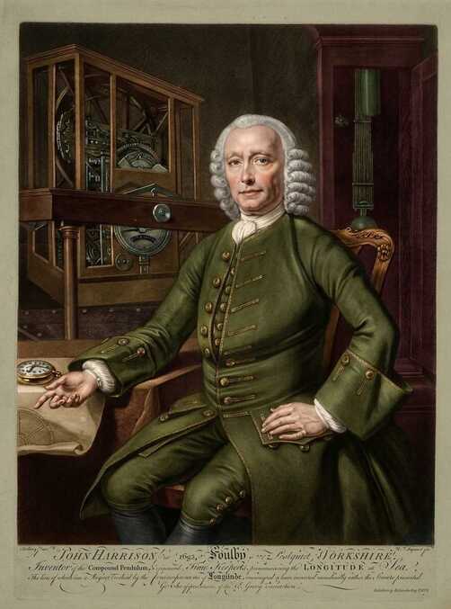 Retrato de John Harrison Atril press