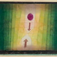 Antes de bombardeo, Paul Klee, 1923