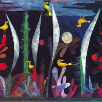 Paisaje con pájaros amarillos
Paul Klee, 1923