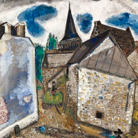 Marc Chagall, La iglesia de Chambon, 1922-1926