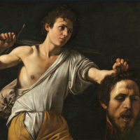 David con la cabeza de Goliath, Caravaggio, 1610